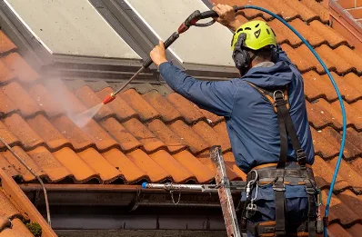 Démoussage et hydrofuge de toiture à Hénouville